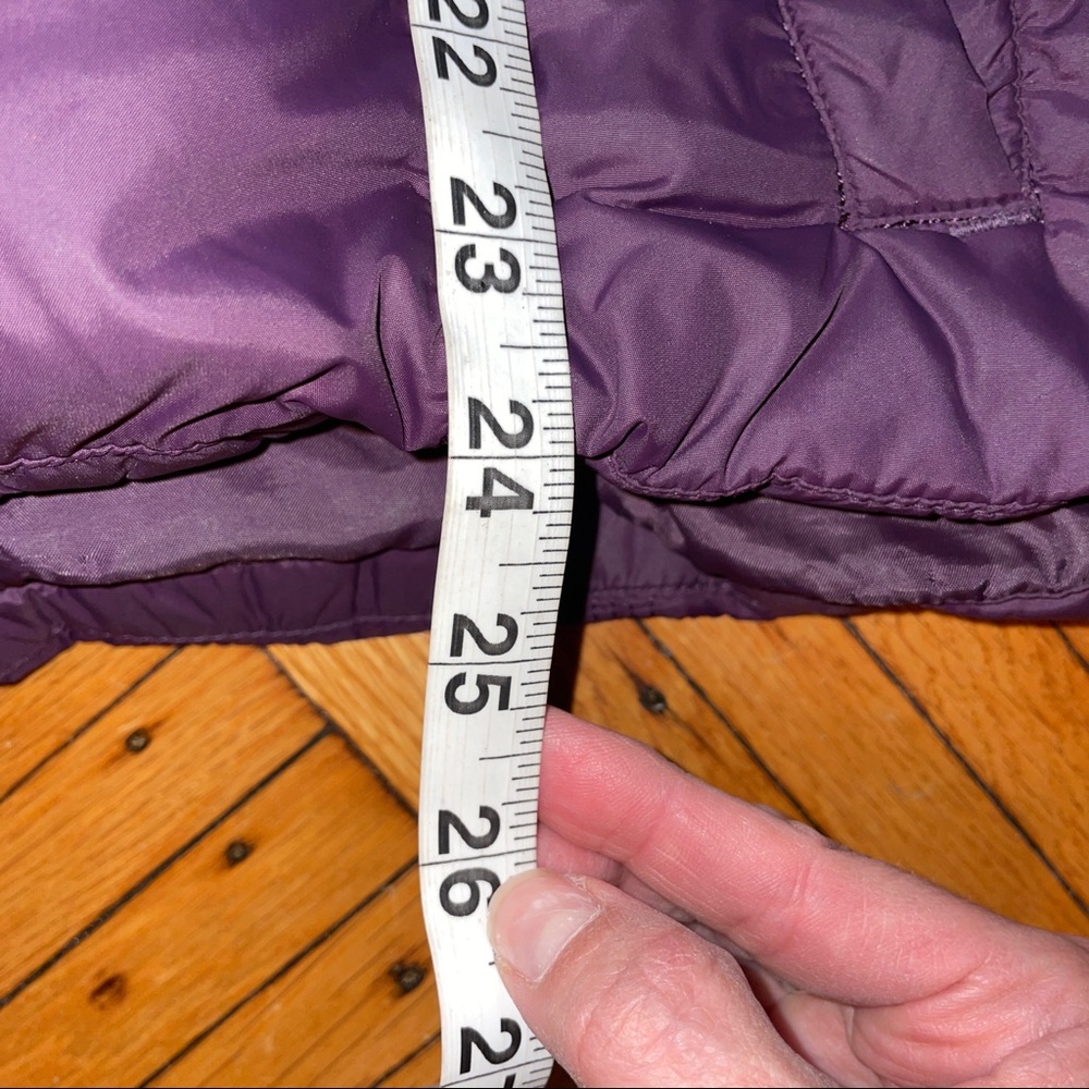 Land’s End BlackBerry Purple Quilted Puffer Down Feathers Jacket Coat - Picture 6 of 9